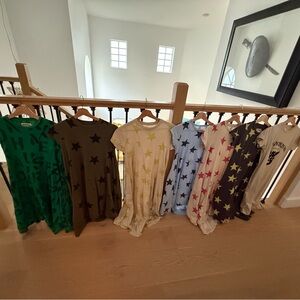 nununu 7 Short Sleeve Dresses - Multi Colors